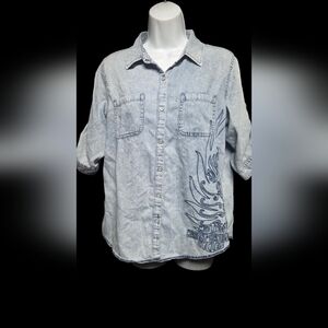 Harley Davidson Womens Button Down
